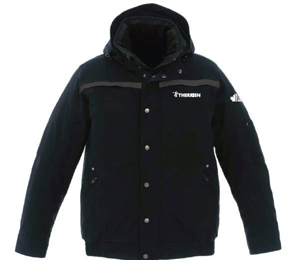 Therrien - Blouson Aviateur Isolé Robuste avec Capuchon Amovible