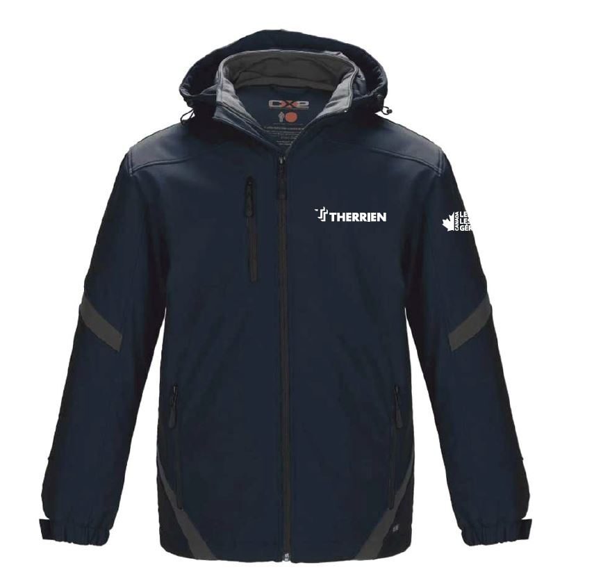 Therrien - Blouson Softshell Isolé avec Capuchon Amovible