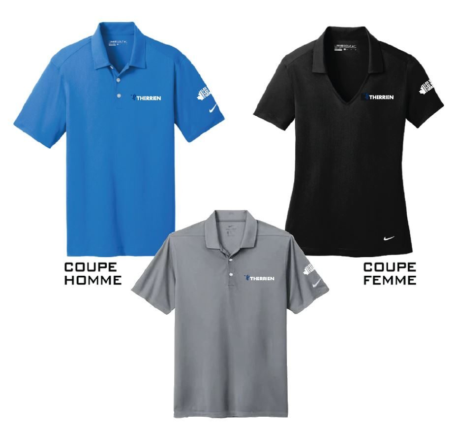 Therrien - NIKE POLO DRYFIT VERTICAL MESH