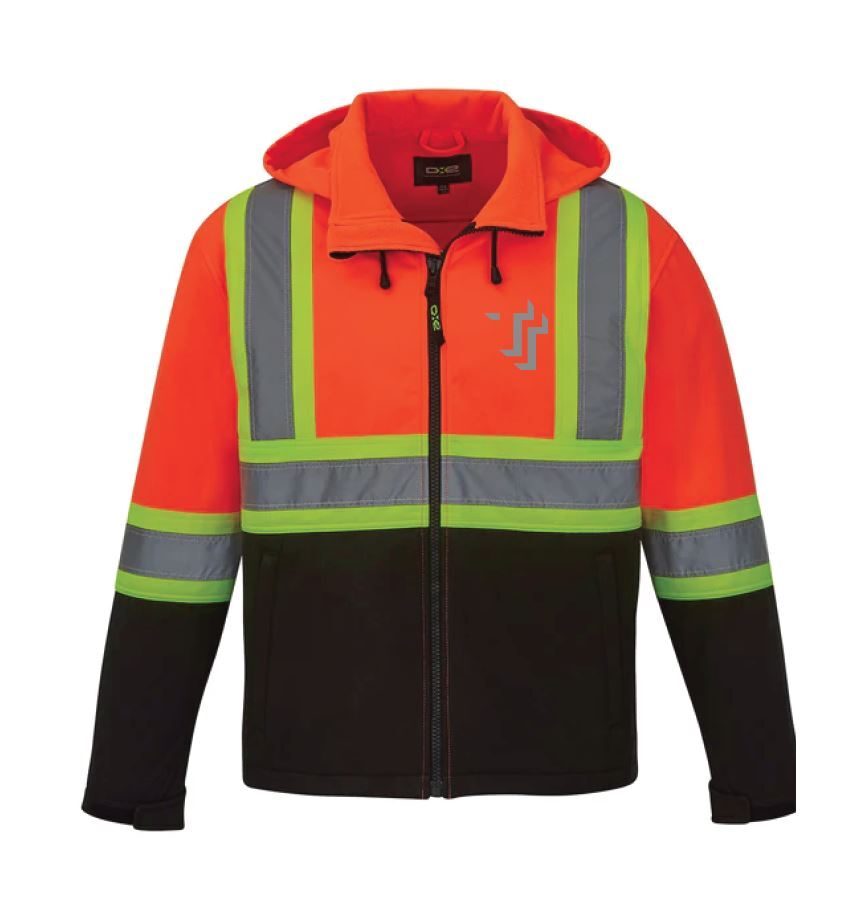 Therrien - Blouson Softshell Hi-Vis avec Capuchon Amovible